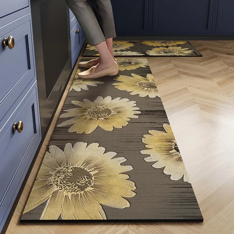 Tapis de sol de cuisine en PVC antidérapant et absorbant