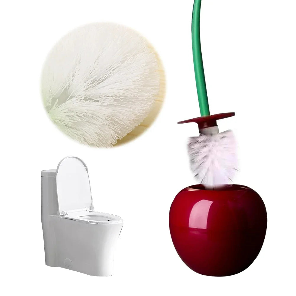 Brosse de toilette en forme de cerise