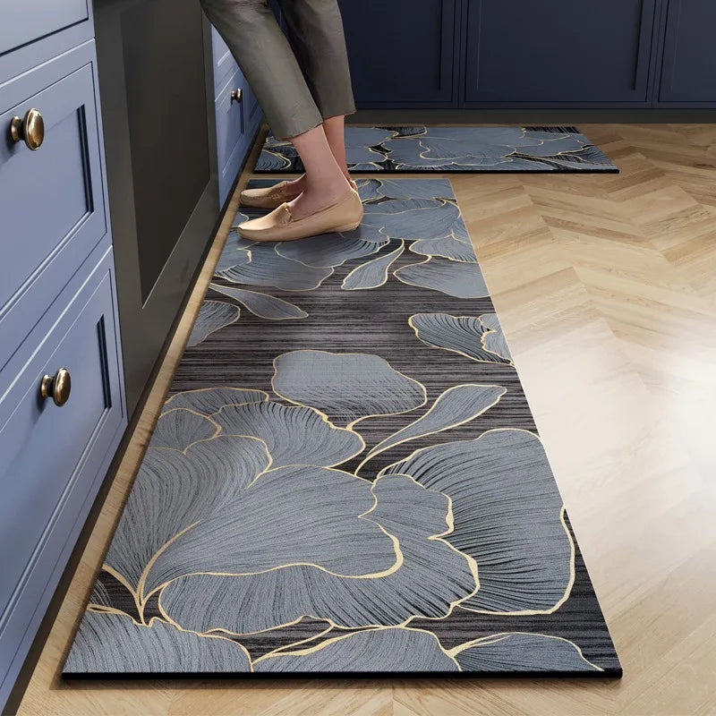 Tapis de sol de cuisine en PVC antidérapant et absorbant