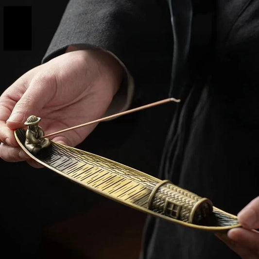 Porte-encens avec Zen pêcheur