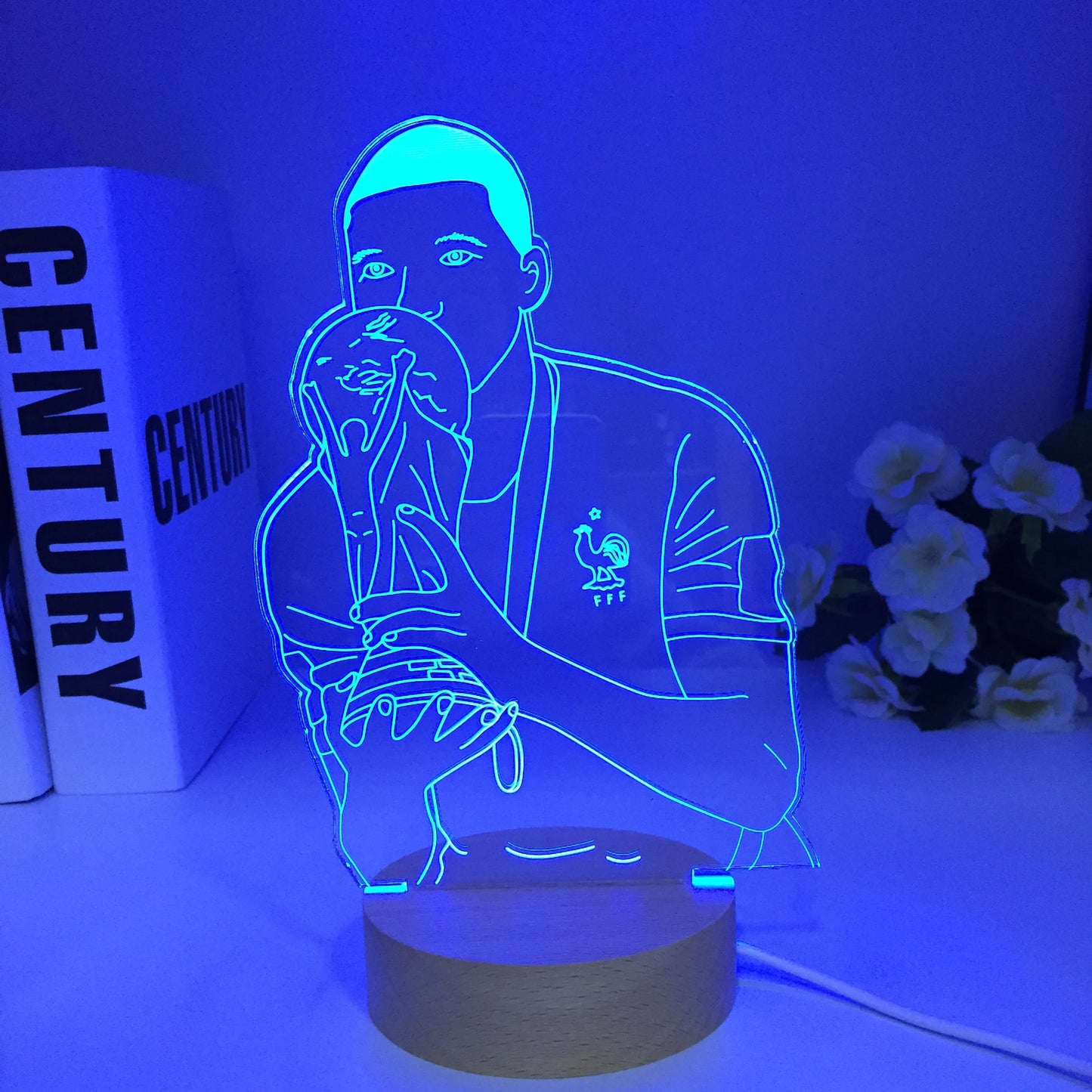 Kylian Mbappe 3D LED 7 couleurs