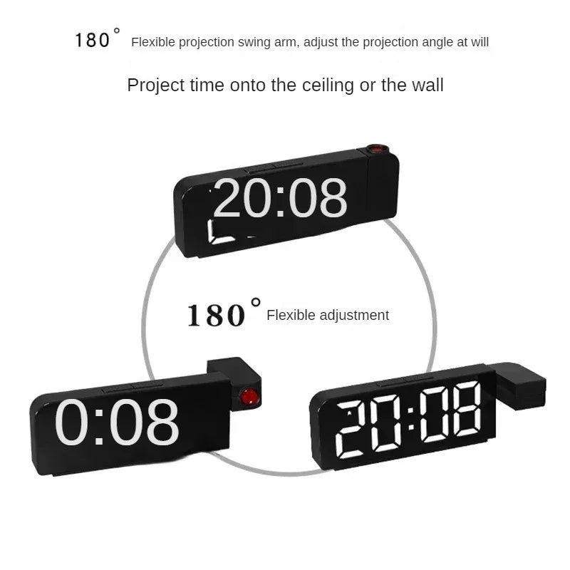 Réveil avec projection de l'heure multifonctionnel