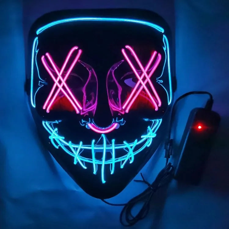 Masque LED lumineux avec 5 couleurs