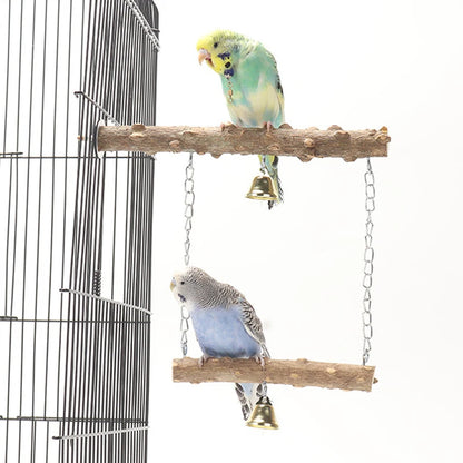 Balancelle pour oiseaux en bois