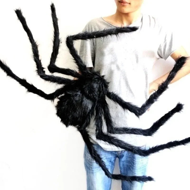 Araignée en peluche differentes tailles pour Halloween