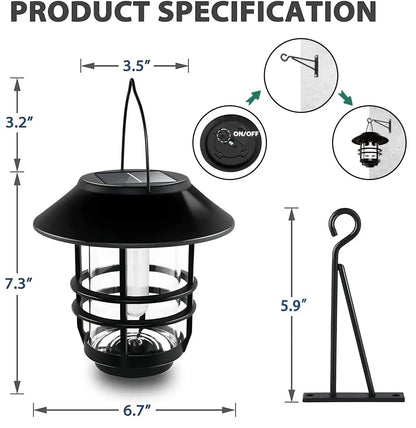 Lanterne extérieure LED solaire