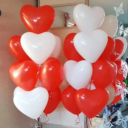 Ballon en Latex en Forme de Cœur divers coloris 20 ou 30 pièces