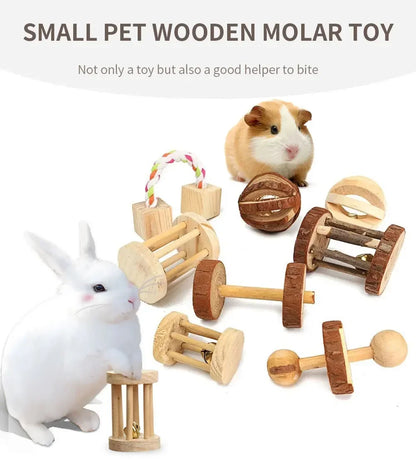 Jouets en bois pour petits animaux