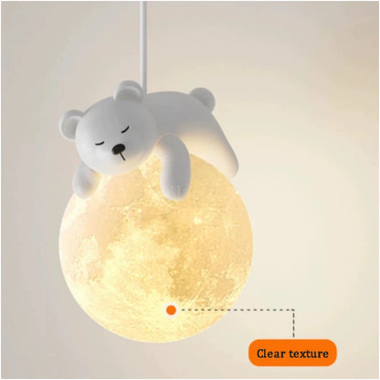 Lustre murale de chambre enfant - ours / lapin