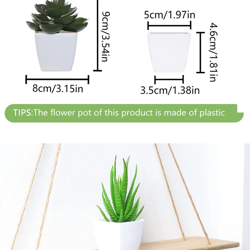 Fausses plantes décoratives - 3pcs