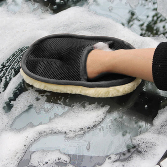 Gant en laine de lavage de voiture