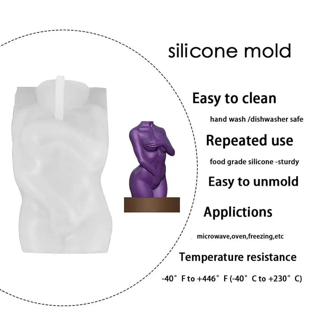 Moules en silicone en forme de corps