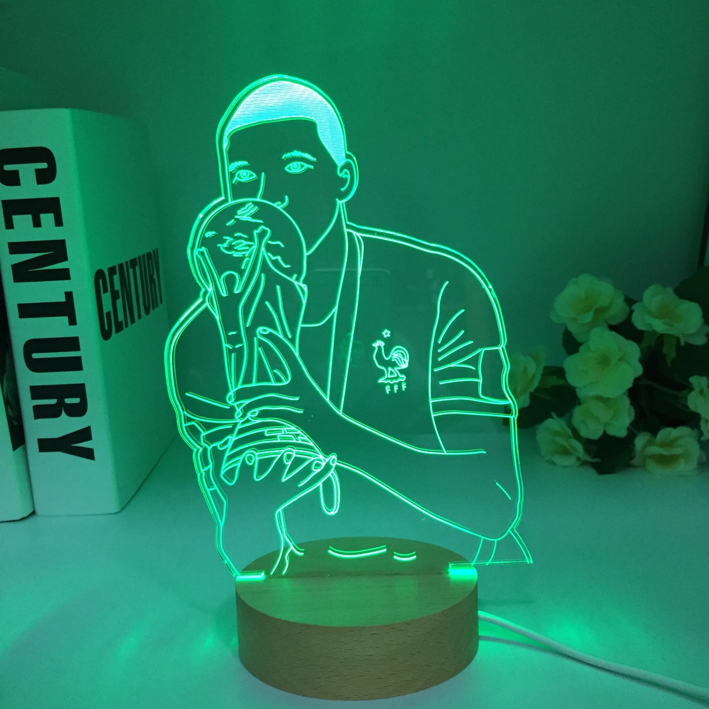 Kylian Mbappe 3D LED 7 couleurs