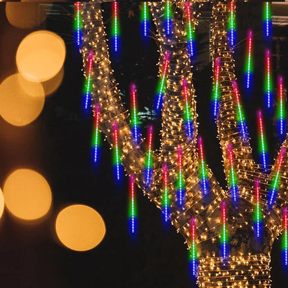 1 paquet de lumières de pluie de météores 8 Tubes