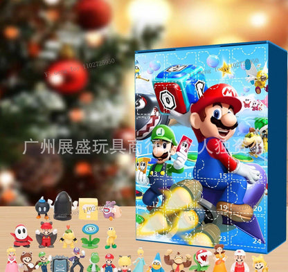 Calendrier de Noël Avent de 24 Figurines Mario