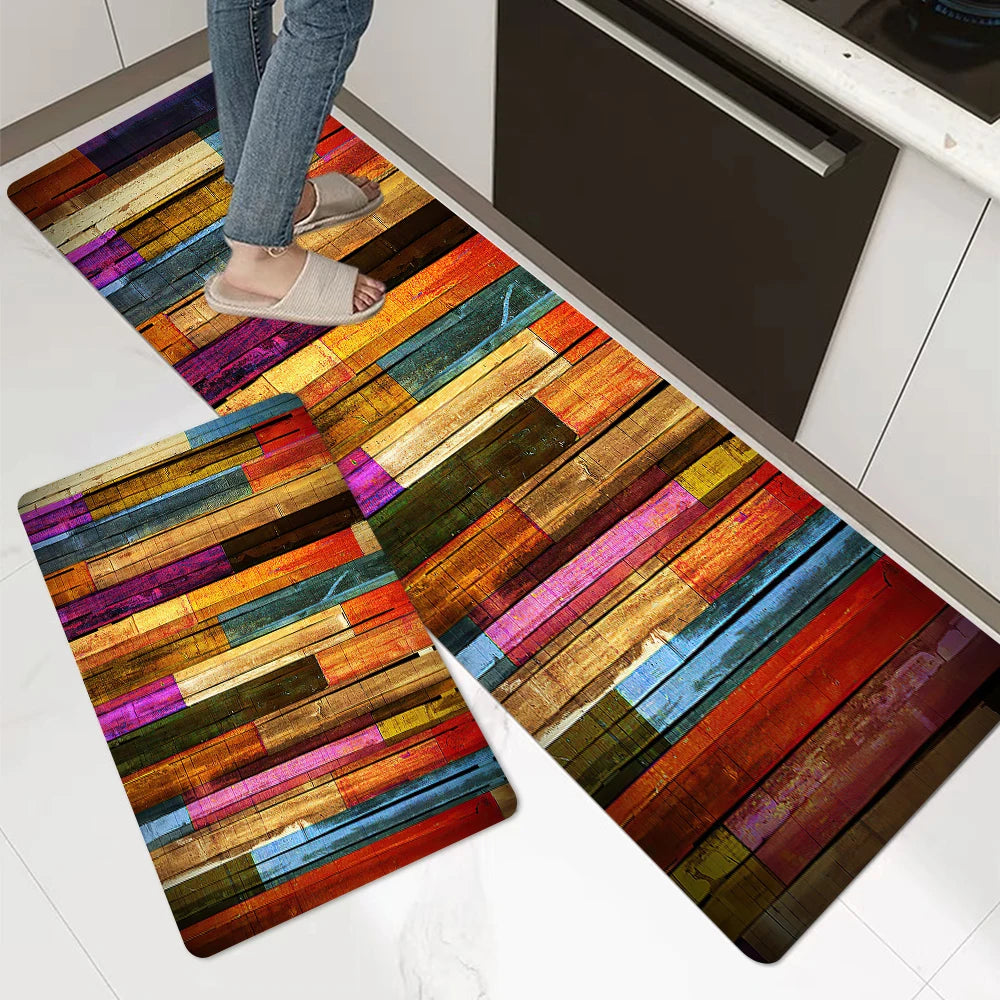 Tapis de sol de cuisine en velours antidérapant et absorbant