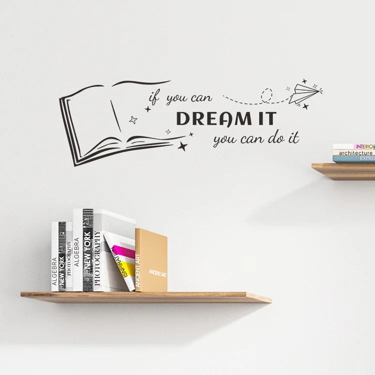 Autocollant mural "Dream it" 57x19cm