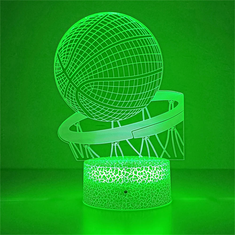 Basketball 3D LED 7 / 16 couleurs