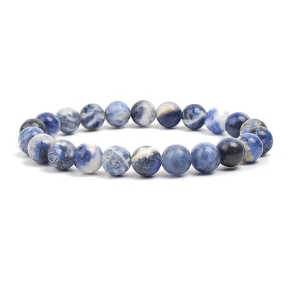 Bracelet de perles en pierre naturelle unisexe