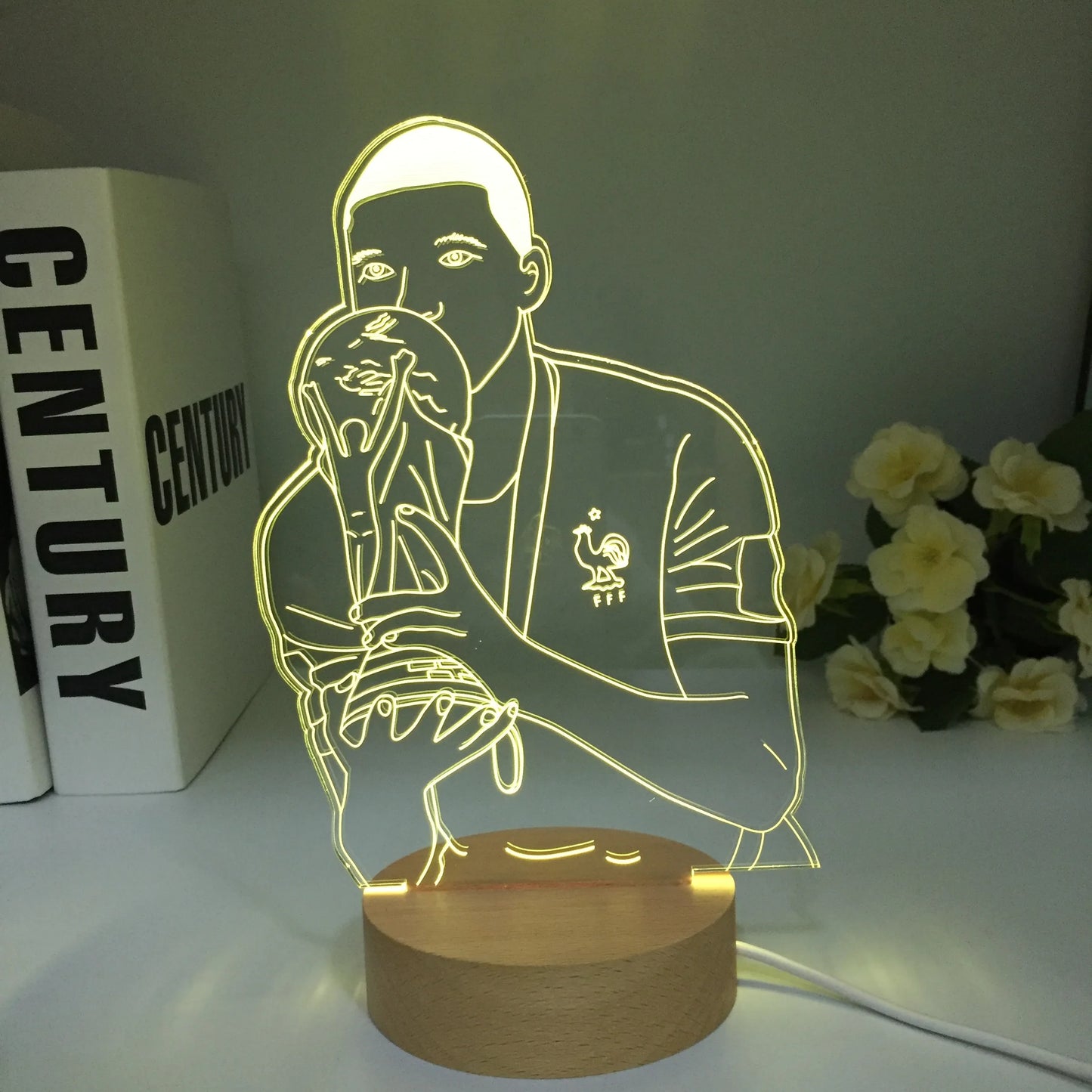 Kylian Mbappe 3D LED 7 couleurs