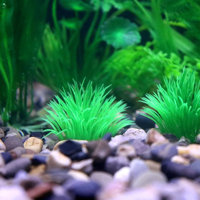 Plantes artificielles en plastique pour aquarium