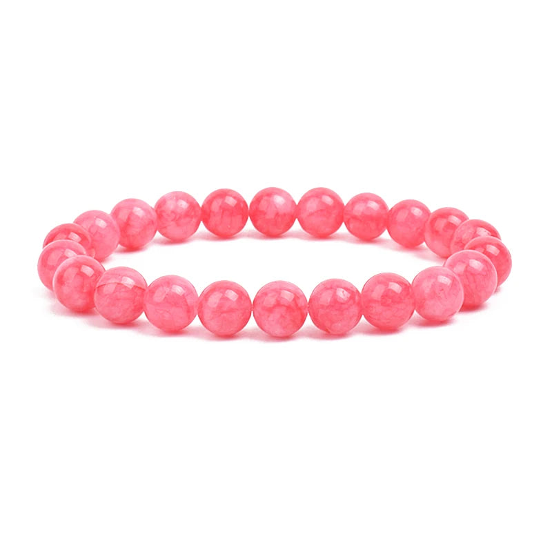 Bracelet de perles en pierre naturelle unisexe