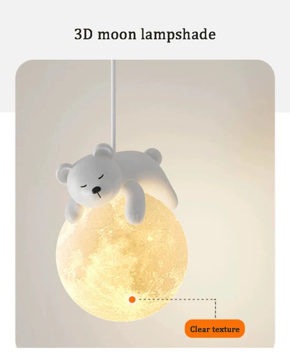 Lustre murale de chambre enfant - ours / lapin