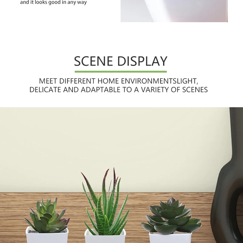 Fausses plantes décoratives - 3pcs