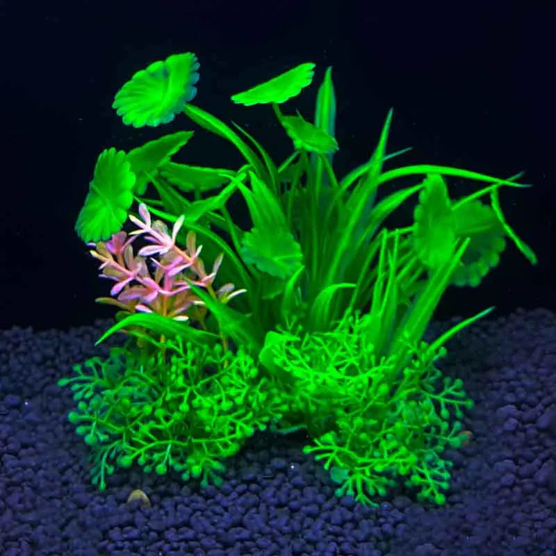 Plantes artificielles en plastique pour aquarium