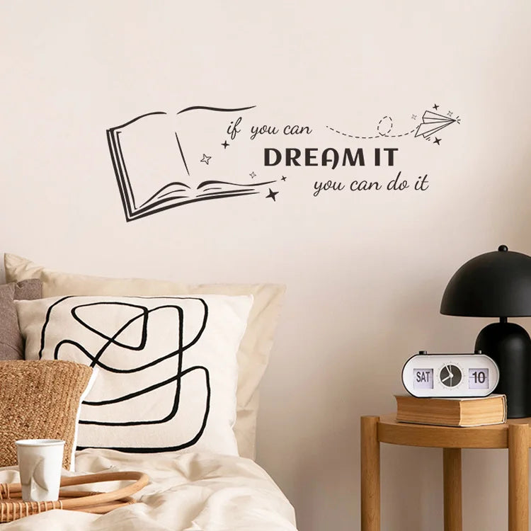 Autocollant mural "Dream it" 57x19cm