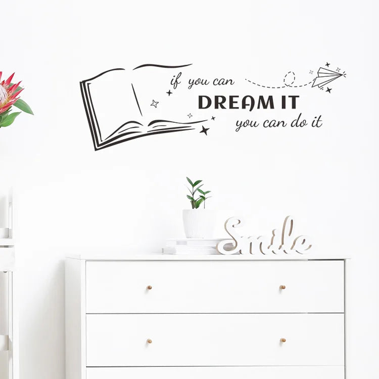 Autocollant mural "Dream it" 57x19cm