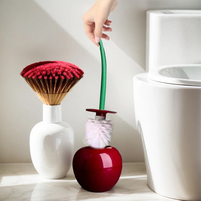 Brosse de toilette en forme de cerise