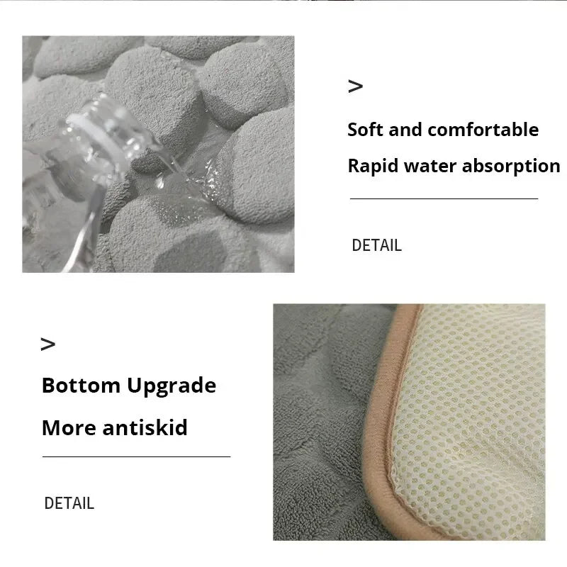 Tapis de sol antidérapant et absorbant pour la salle de bain