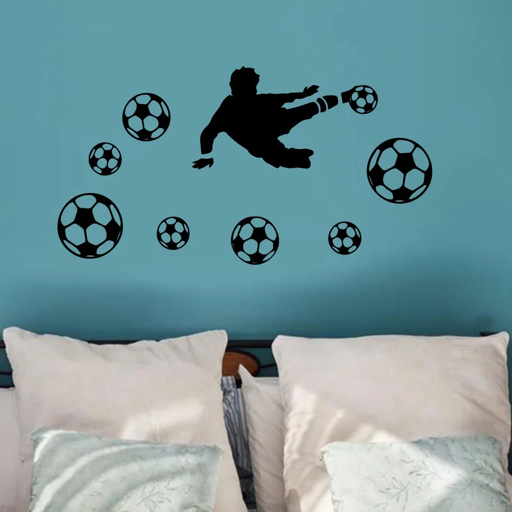 Autocollant mural - football 42x25cm