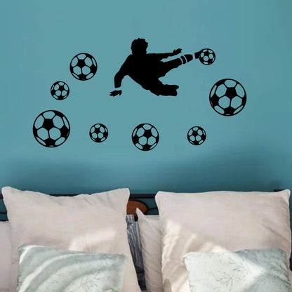 Autocollant mural - football 42x25cm