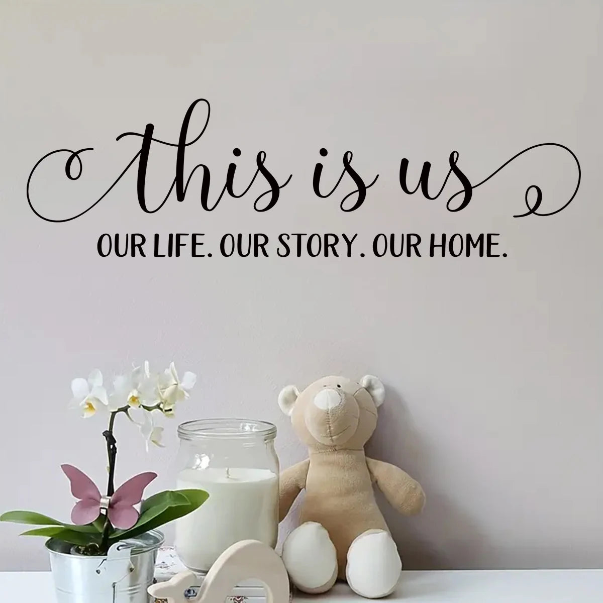 Autocollant mural "This is us" 87x25cm