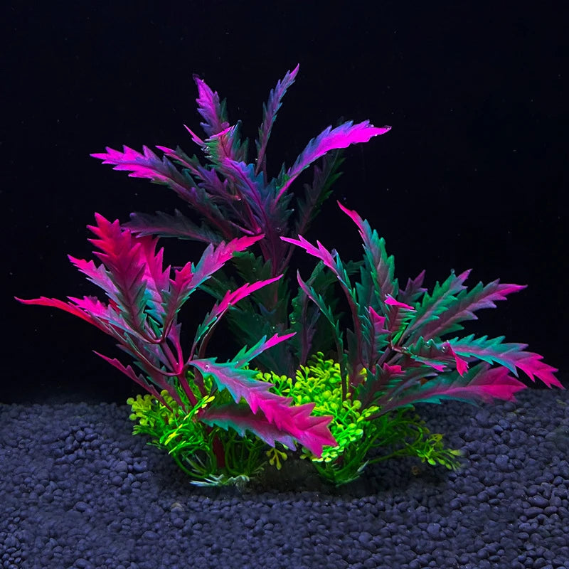 Plantes artificielles en plastique pour aquarium