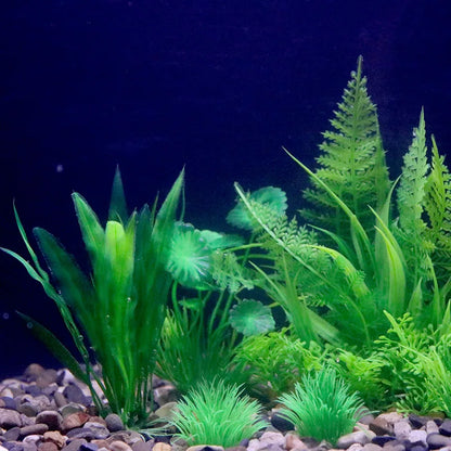 Plantes artificielles en plastique pour aquarium