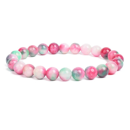 Bracelet de perles en pierre naturelle unisexe