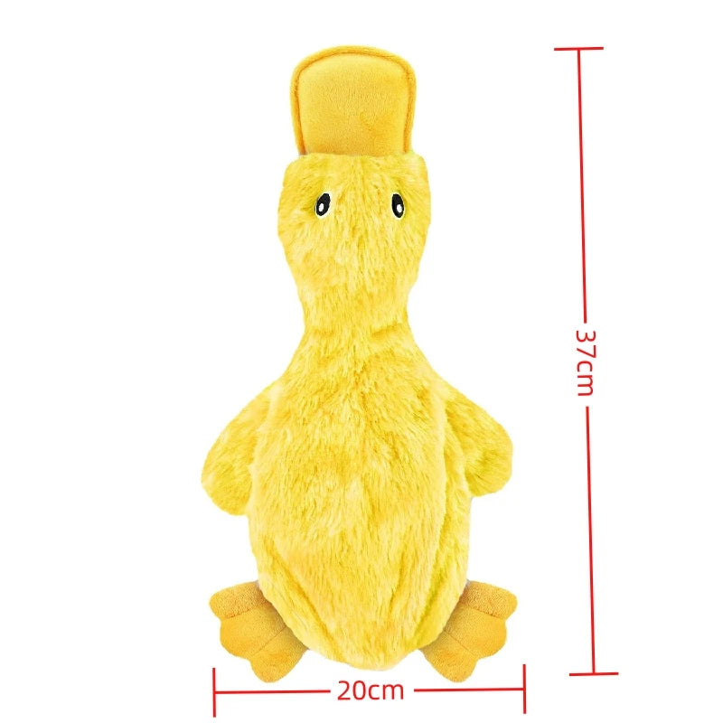 Dog Plush Sound Toys Yellow Duck Puppy Squeaky Interactive Stuffed Toys Bite Chewing Rattle Pet Supplies For Indestructible Dogs