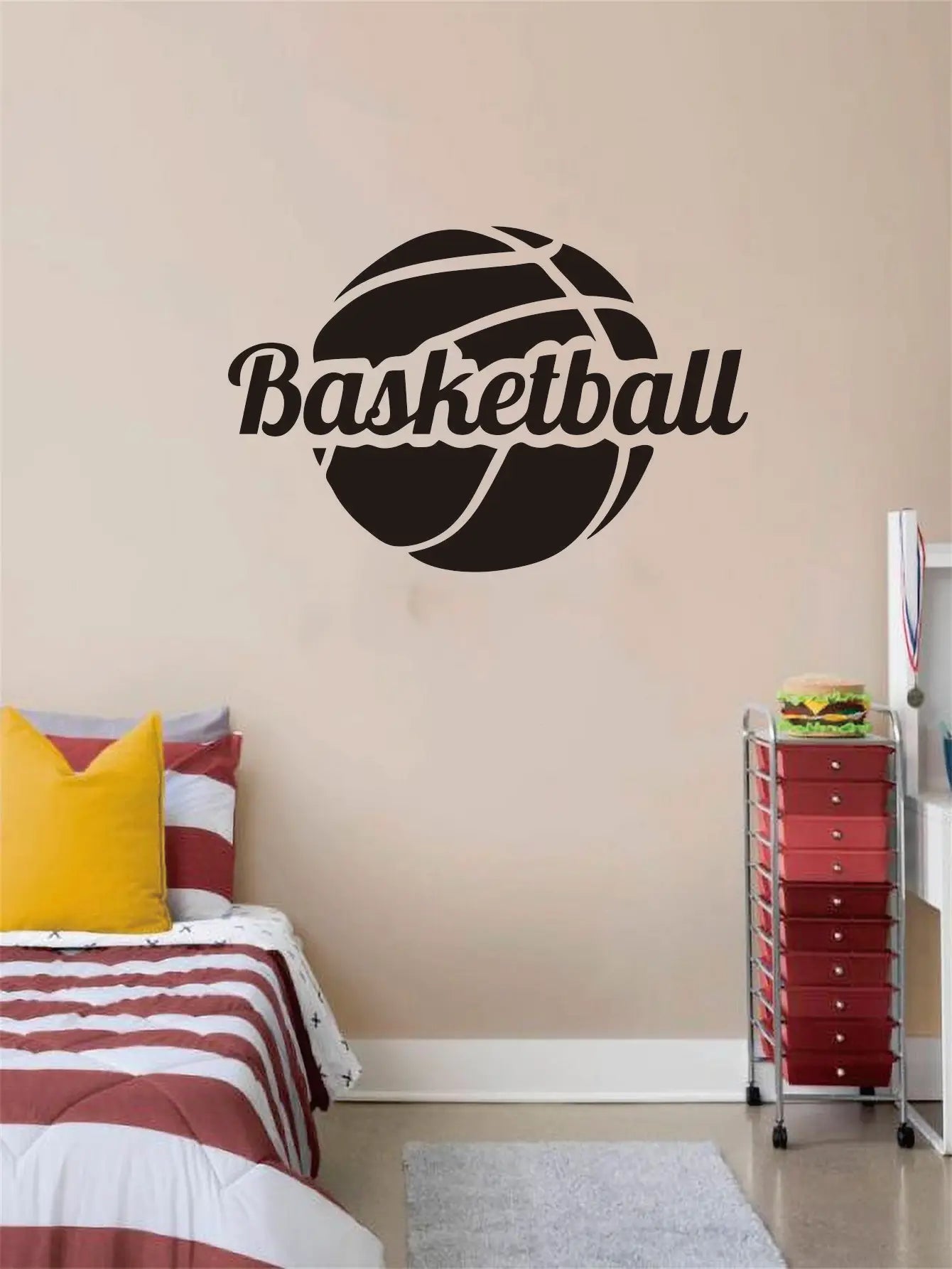 Autocollant mural - basketball 53x35cm