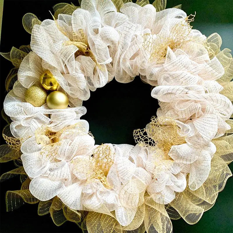 Rouleau de tulle en maille de Noël 9m