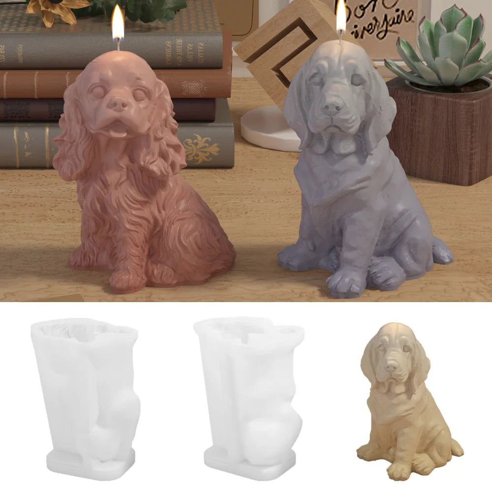 Moules en silicone en forme de chien et chat