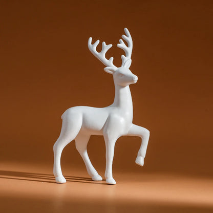 Sculptures cerf mère et fils en résine