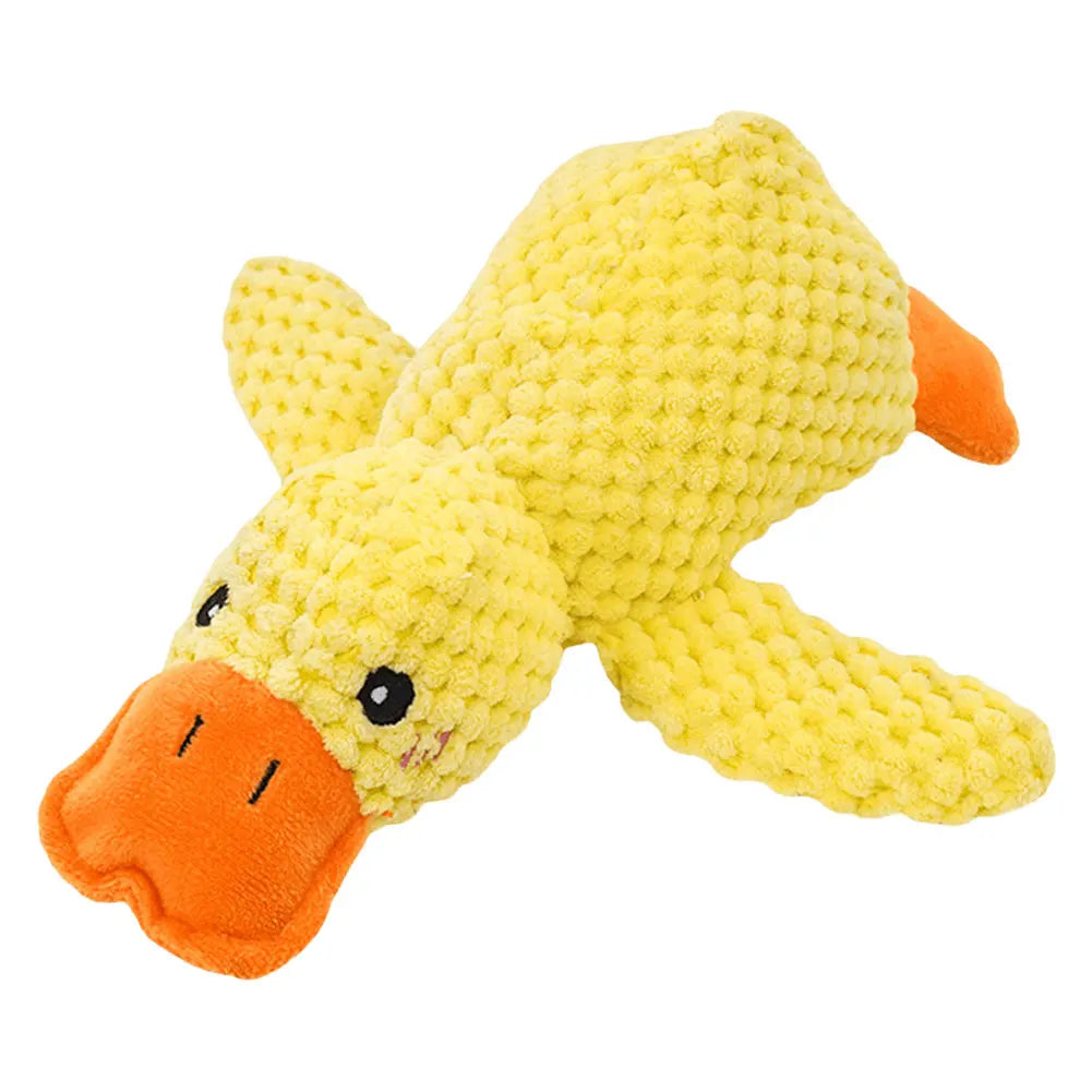 Jouet en peluche sonore en forme de canard pour chien