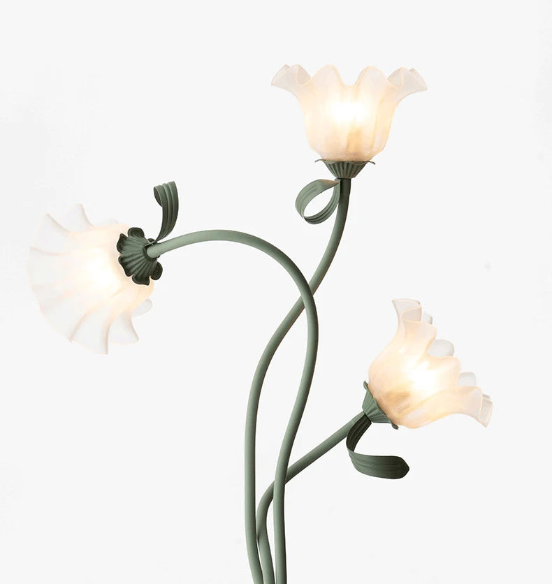 Lampe de table flexible - fleurs