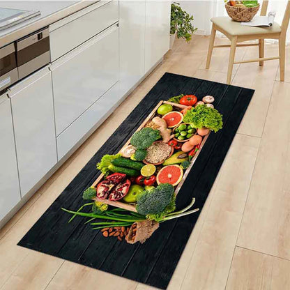 Tapis de sol de cuisine en velours antidérapant et absorbant