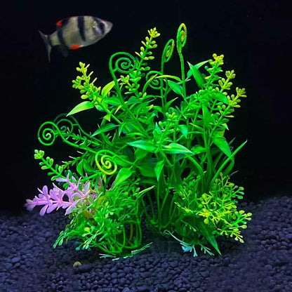 Plantes artificielles en plastique pour aquarium